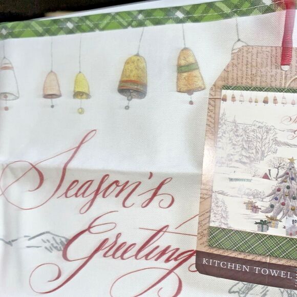 Michel Design Works Season’s Greetings Oven Mitt + Kitchen Towel (Cotton) - Picture 4 of 4